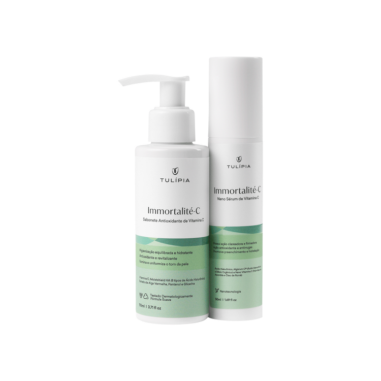 Kit Immortalité-C Nano Sérum e Sabonete Antioxidante de Vitamina C 2 itens