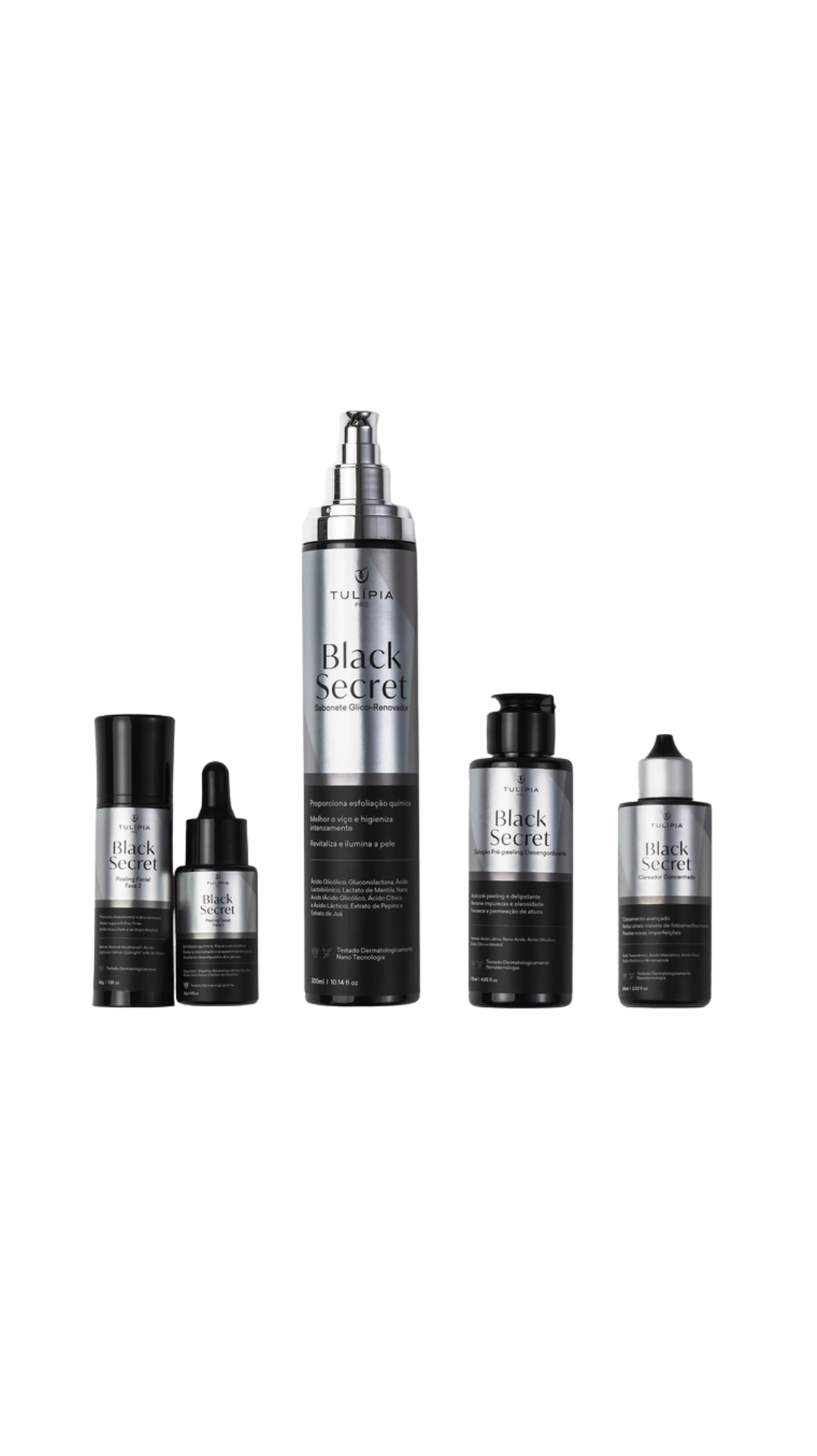Kit Peeling Premium Black Secret 4 produtos