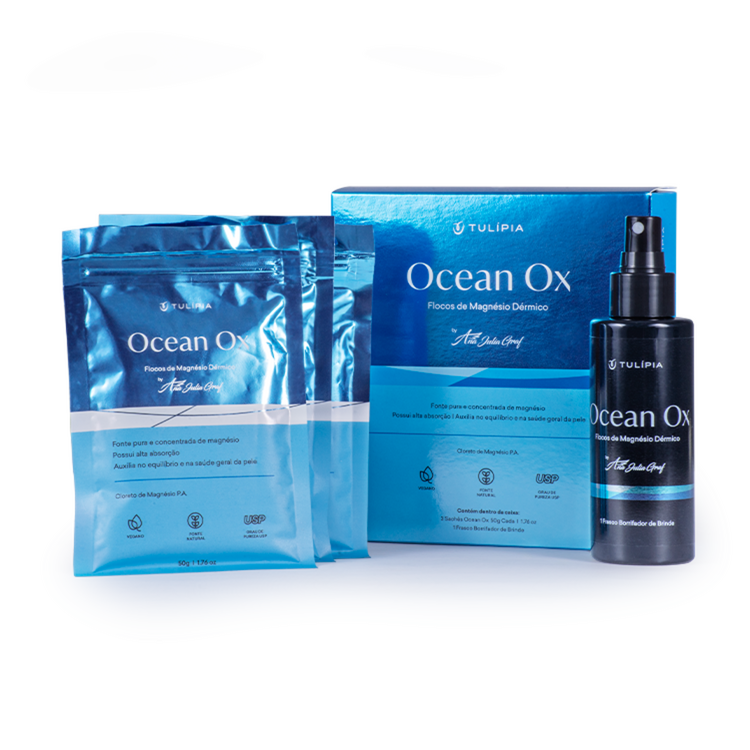 OceanOX Flocos de Magnésio Dérmico 3 sachês