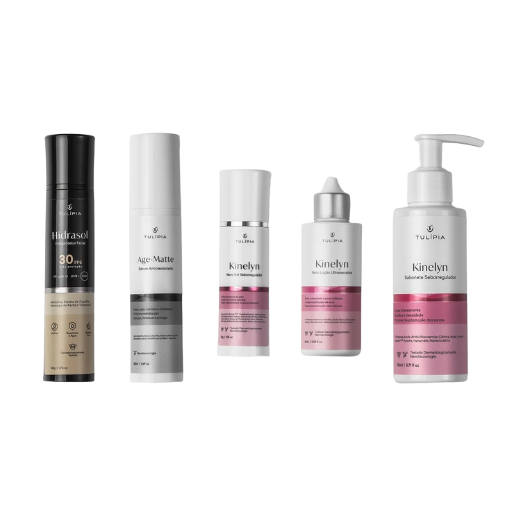 Kit Anti Acne Home Care Dermocosméticos Anti Acne 5 itens
